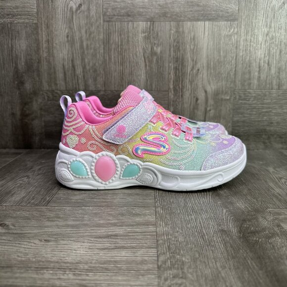 Skechers Light Up Toddler size 7 Princess Wishes Multicolored Shoes - Picture 1 of 8